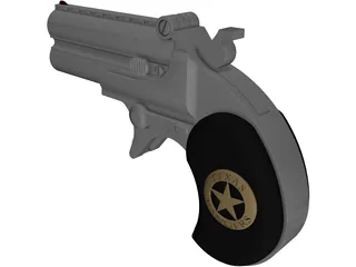 Derringer Texas Ranger 3D Model preview
