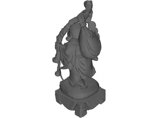 Buddha Statue 3D Model preview