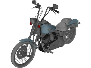 Harley-Davidson FXSTS Springer Softail 3D Model preview