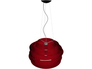 Le Soleil Suspension Lamp 3D Model preview