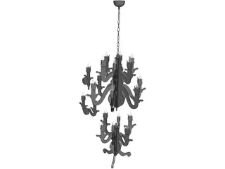 Night Watch Lamp 3D Model preview
