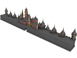 Disney World 3D Model preview
