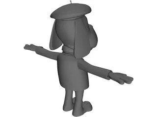 Bizoo Dog 3D Model preview