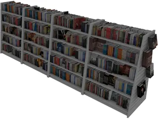 Book Rack 3D Model preview