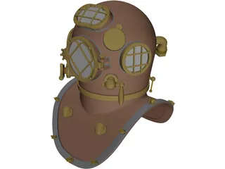 Mark V Diving Helmet 3D Model preview