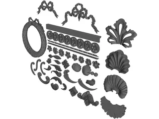 Ornaments Collection 3D Model preview