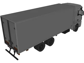 MAN TGX 6X4 ISO 3D Model preview