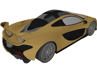 McLaren P1 (2014) 3D Model preview