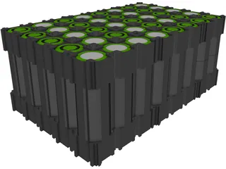 Lithium Battery 18650 type 3D Model preview