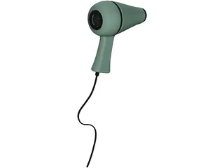 Hairdryer 3D Model preview