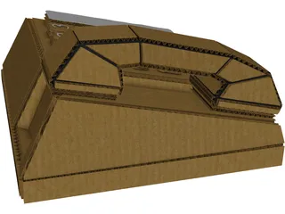 Cardboard Phone 3D Model preview