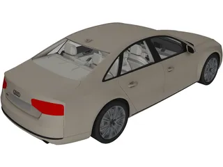 Audi A8 (2015) 3D Model preview