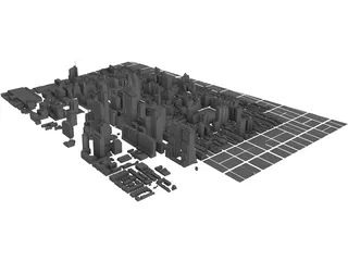 Philadelphia Downtown 3D Model preview
