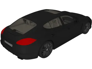 Porsche Panamera (2010) 3D Model preview