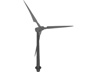 Ocean Windmill 3D Model preview