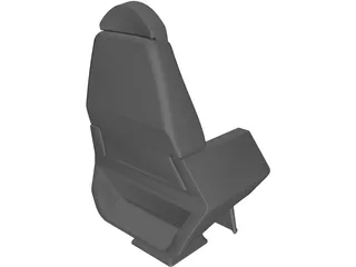 Executive Jet Seat 3D Model preview
