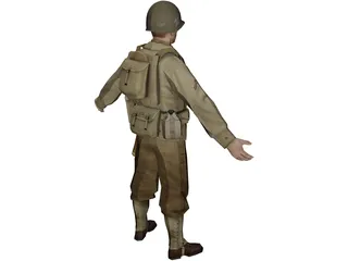Soldier Rig 3D Model preview
