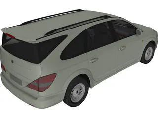SsangYong Rodius 3D Model preview