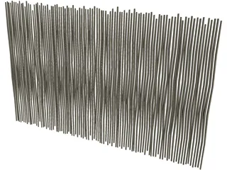 Bamboo Gate 3D Model preview