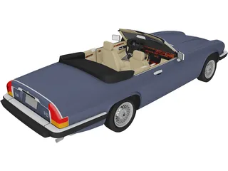 Jaguar XJS Convertible (1975) 3D Model preview