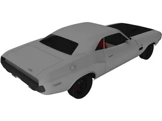 Dodge Challenger TA (1970) 3D Model preview