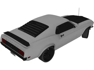 Ford Mustang Boss 302 (1969) 3D Model preview