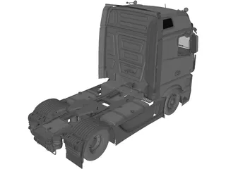 Mercedes-Benz Actros 3D Model preview