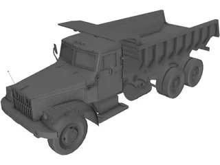 Kraz 256 3D Model preview