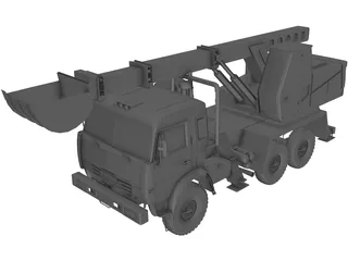 Kamaz AHTEN 3D Model preview
