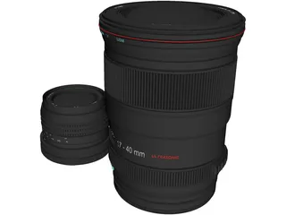 Canon Lenses 3D Model preview