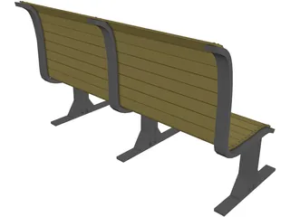 Bench 3D Model preview