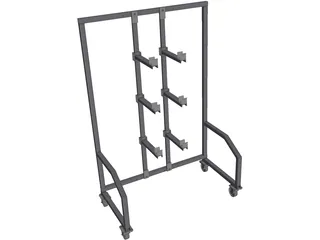 Fixture Rack 3D Model preview