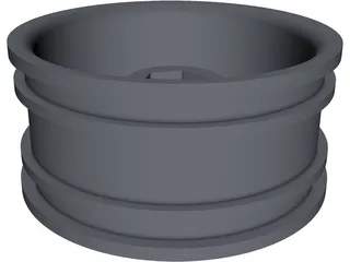 RC Buggy Wheel 3D Model preview