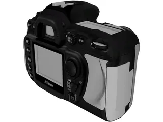 Nikon D200 3D Model preview