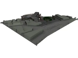 Cultural Center 3D Model preview