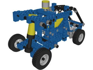 Lego Car 3D Model preview