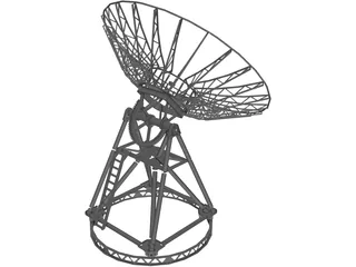 Satellite Dish 3D Model preview