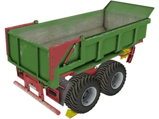Hilken Trailer HI2250SMK 3D Model preview