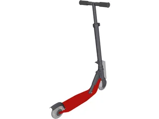 Childs Folding Scooter 3D Model preview