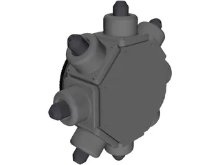 Turning Center Turret 3D Model preview