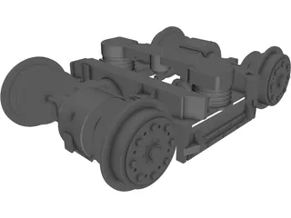 Konstal 105 Tram Rail 3D Model preview