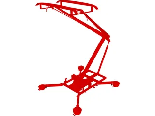 Konstal 105 Tram Pantograph 3D Model preview