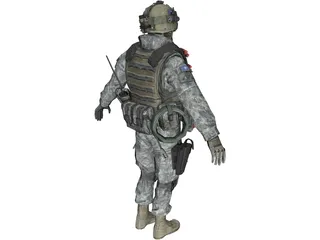 Soldier 3D Model preview