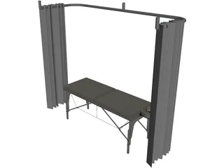 Massage Table 3D Model preview