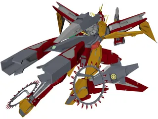 Kyrios Gundam 3D Model preview