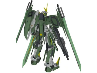 Gundam Dynames Third 3D Model preview