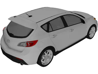 Mazda 3 MPS (2010) 3D Model preview