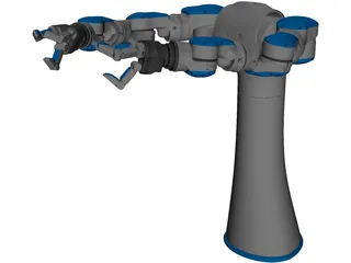 Two-Armed Industrial Robot 3D Model preview