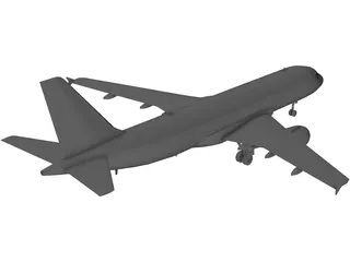 Airbus A380 3D Model preview