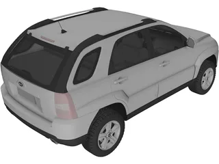 Kia Sportage (2009) 3D Model preview